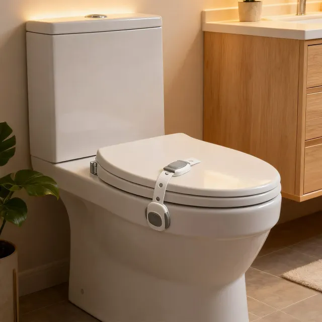 SKYROKU Toiletlås til Baby 2-pak Selvklæbende
